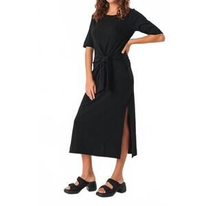 NEW SKFK ani midi dress in black